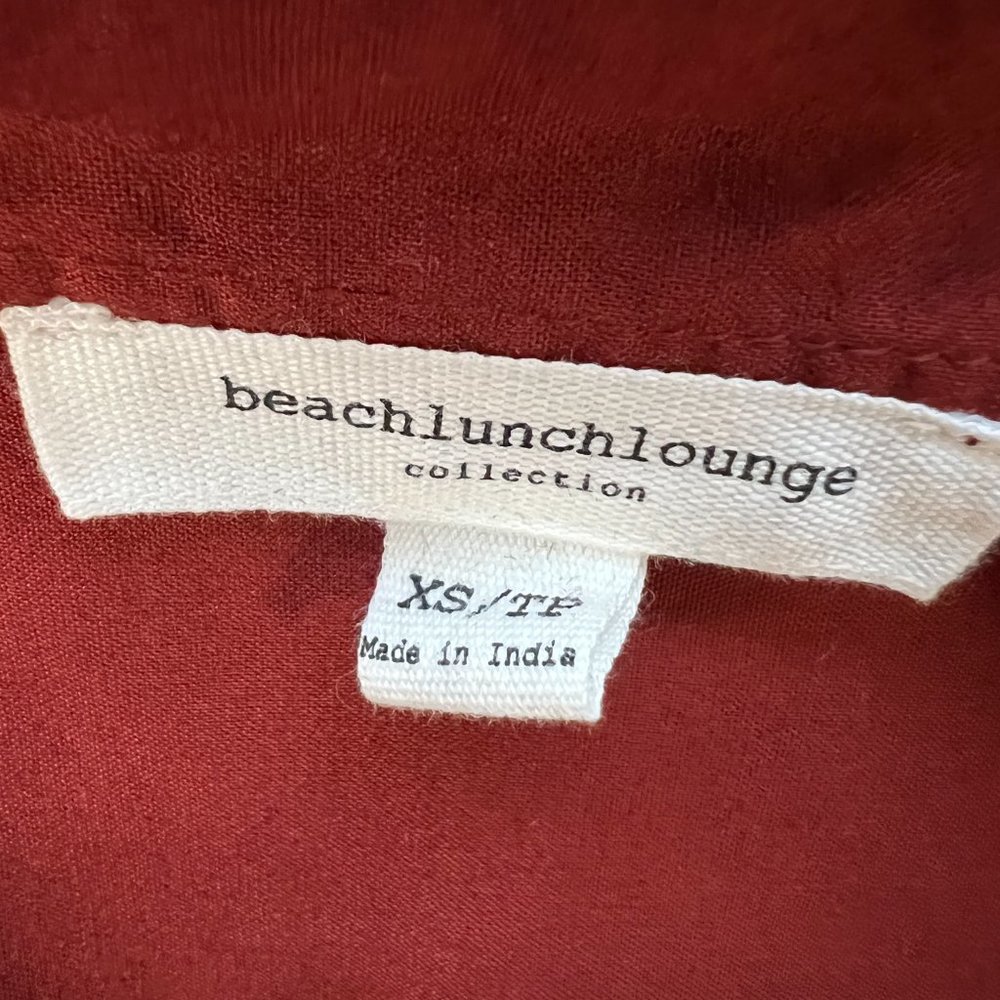 Beachlunchlounge Button Down Collar Ruffle Hem Sl… - image 7